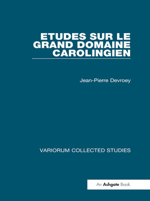 cover image of Etudes sur le grand domaine carolingien